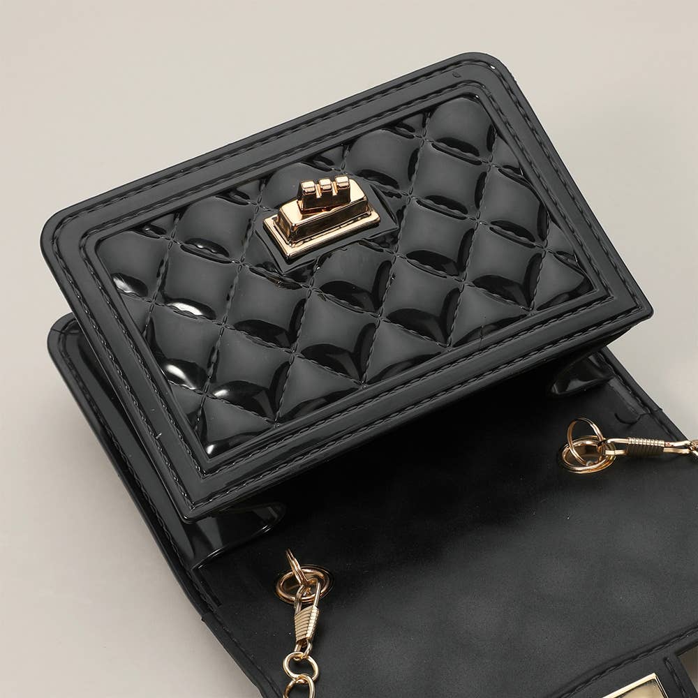 Pearl Handle Mini Jelly Crossbody Bag