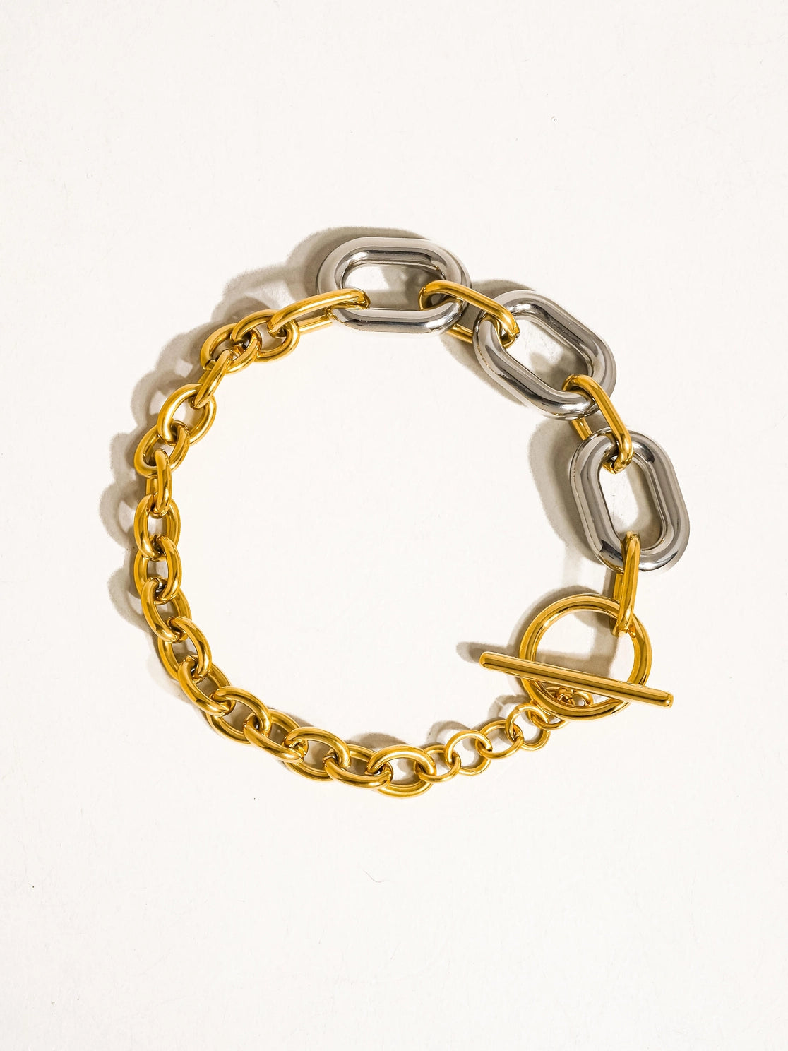 Gilded Halo Chain Bracelet