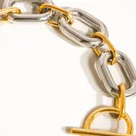 Gilded Halo Chain Bracelet