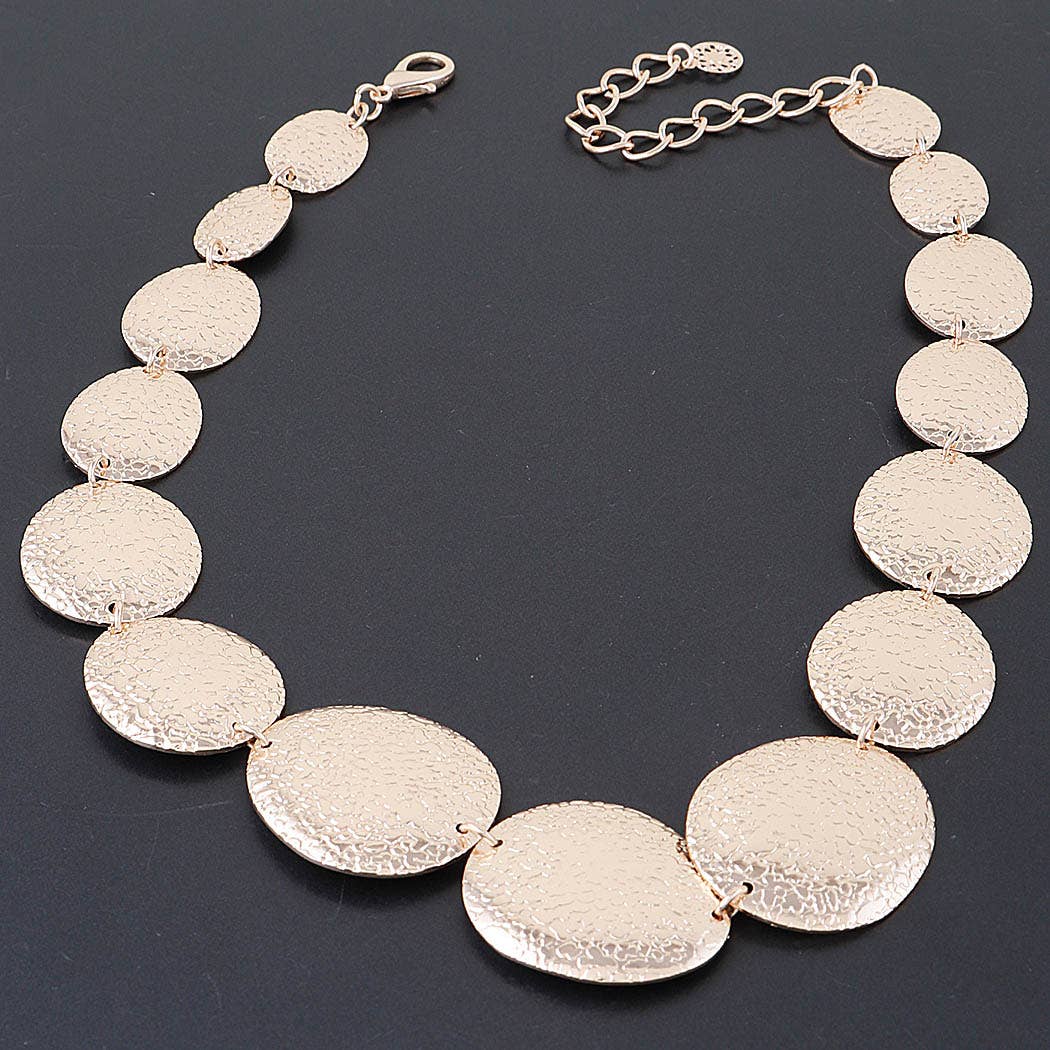 Hammered Charm Necklace