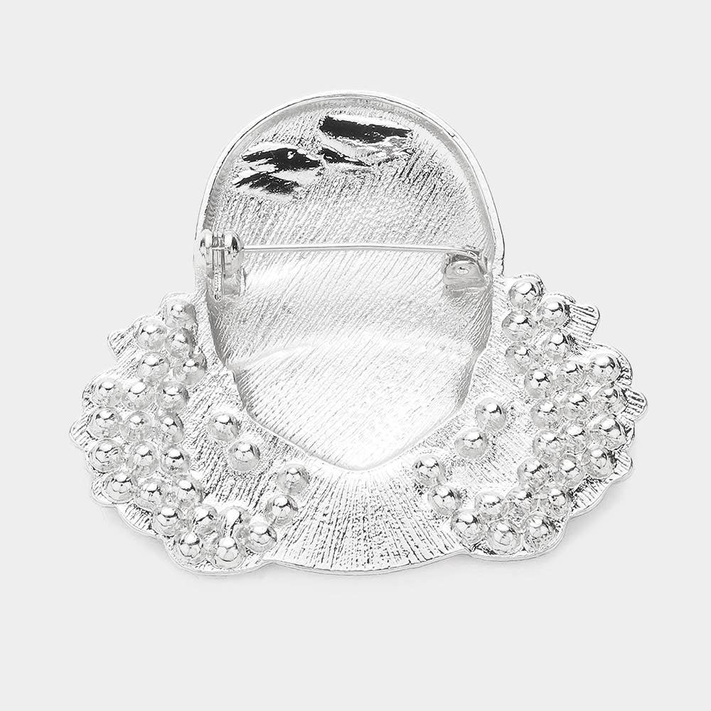 Enamel Queen Brooch
