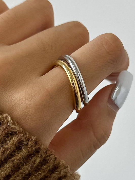 Duality Two Piece Two Tone Ring