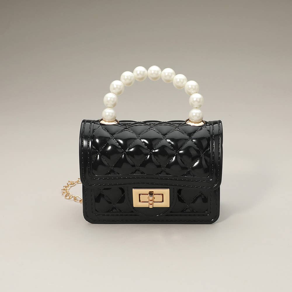 Pearl Handle Mini Jelly Crossbody Bag