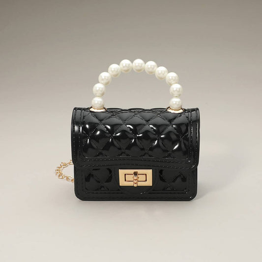 Pearl Handle Mini Jelly Crossbody Bag