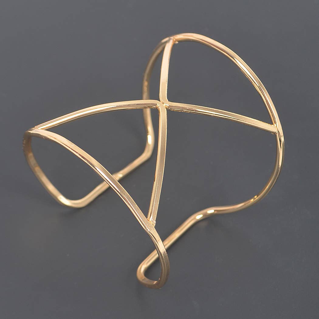 Gold Wire Goddess Cuff