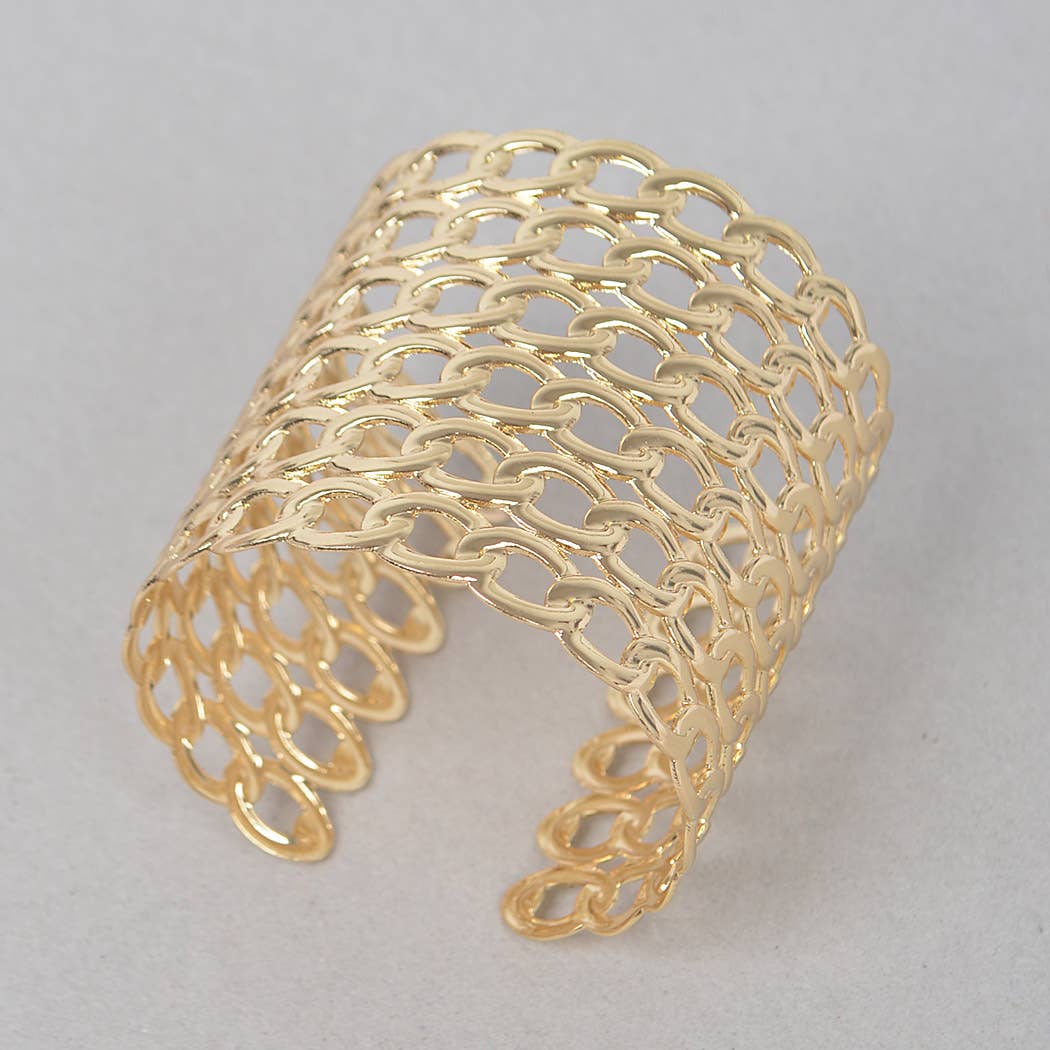 The Valencia Wide Chain Cuff