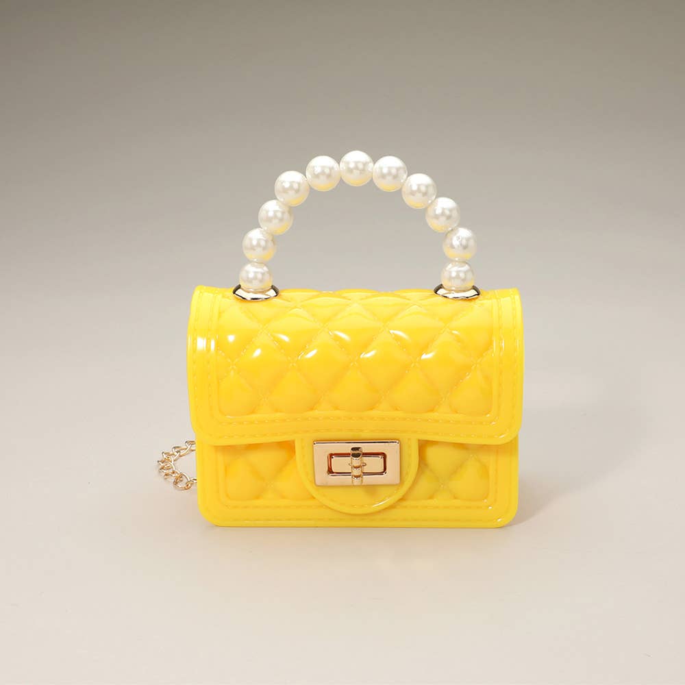 Pearl Handle Mini Jelly Crossbody Bag