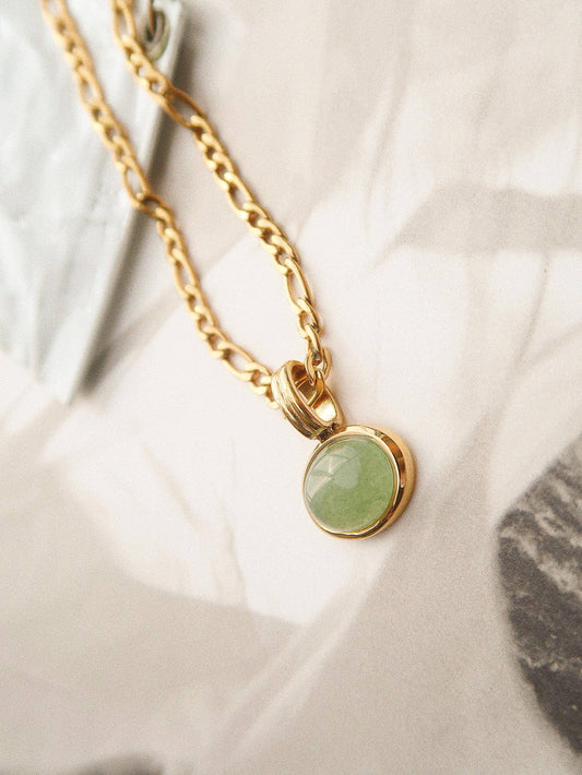 Meadow Stone Pendant Chain Necklace