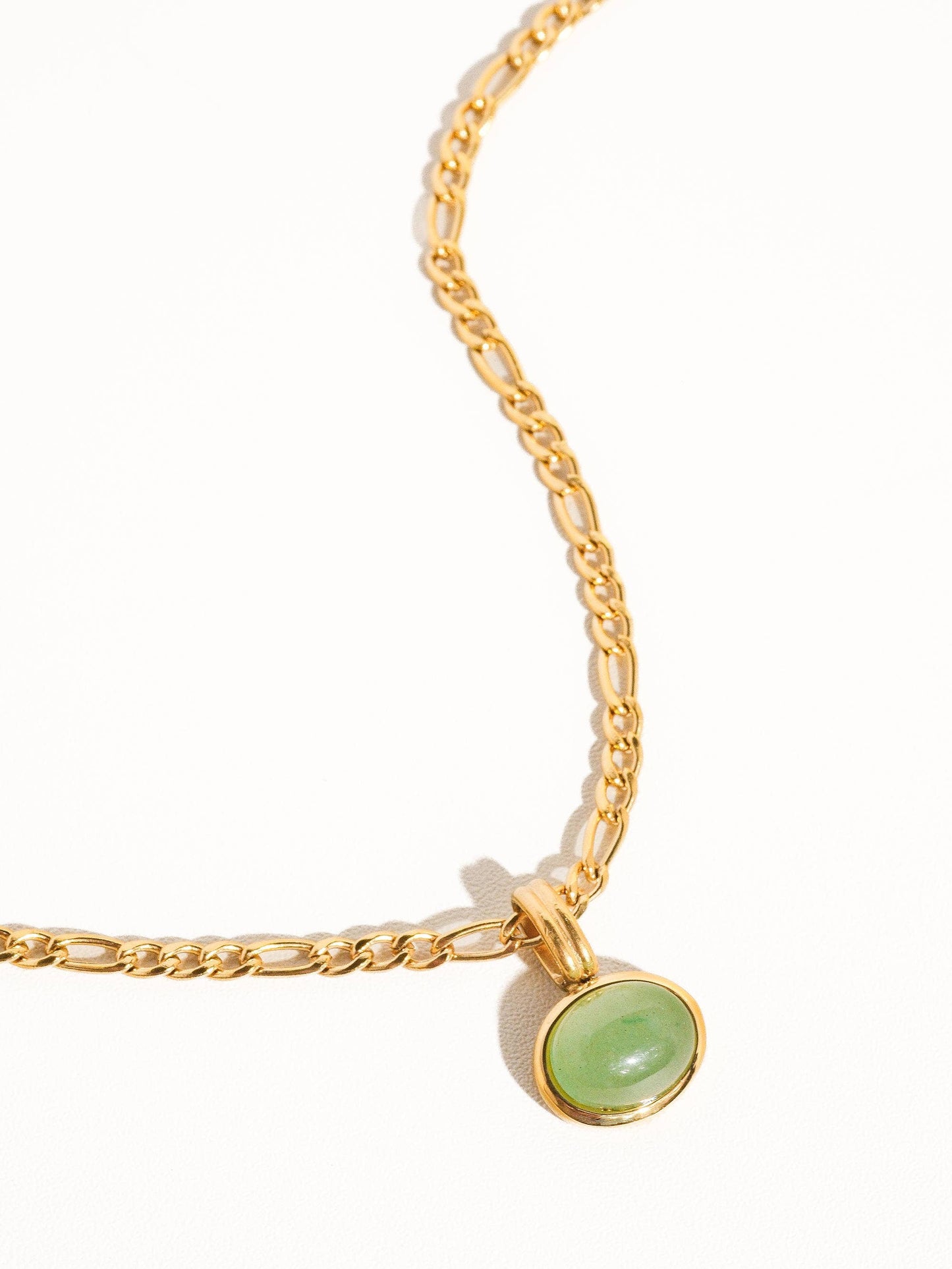 Meadow Stone Pendant Chain Necklace