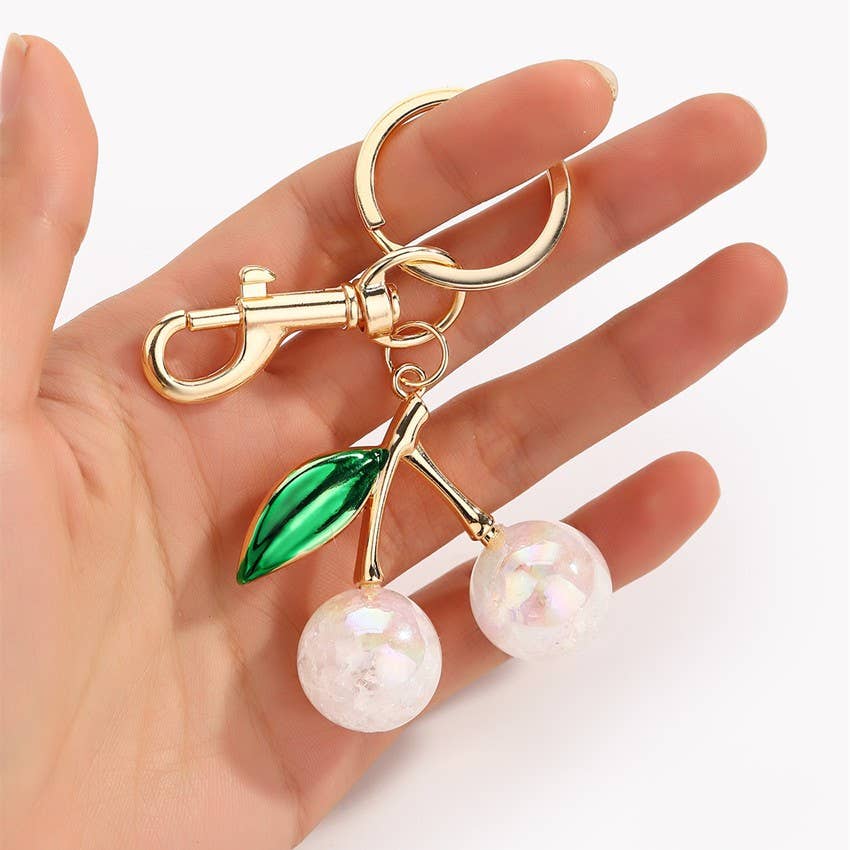 Pearlie Cherry Bag Charm
