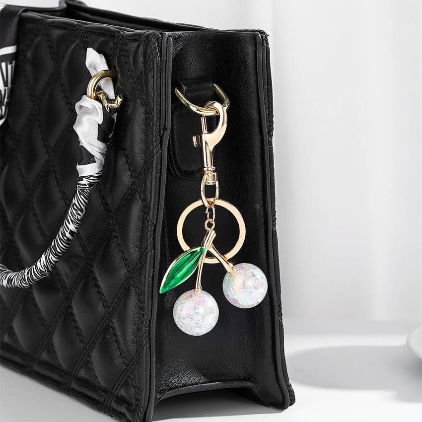 Pearlie Cherry Bag Charm