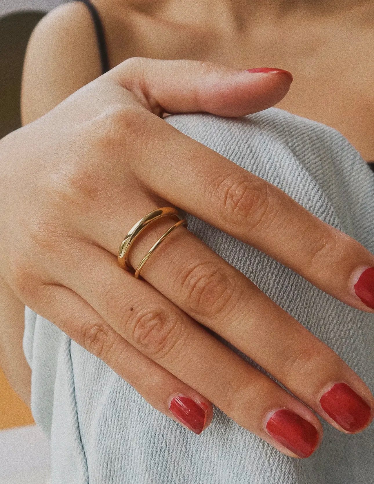 Elegant Double Band Ring