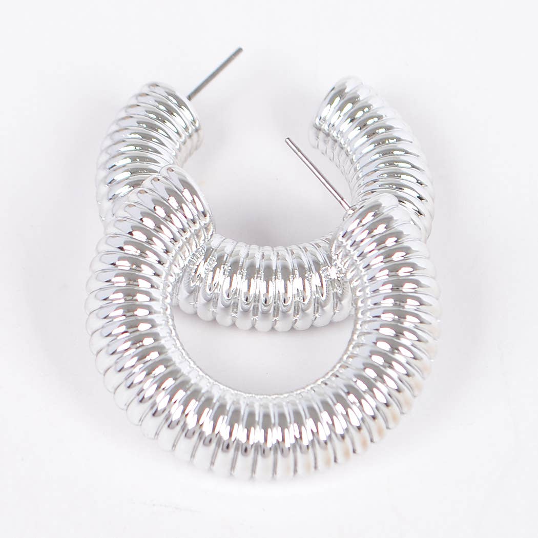 Zahara Coil Hoops in Gold & Silver