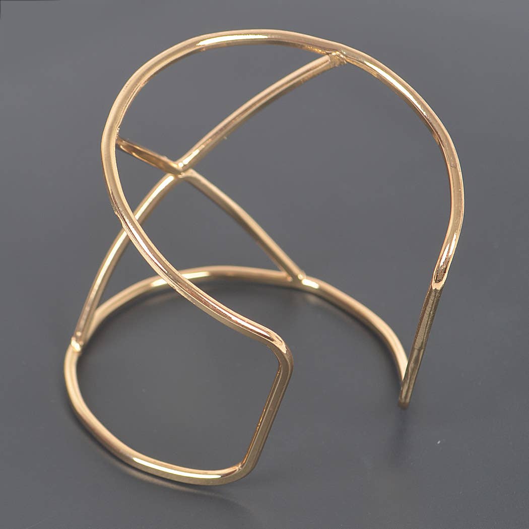 Gold Wire Goddess Cuff