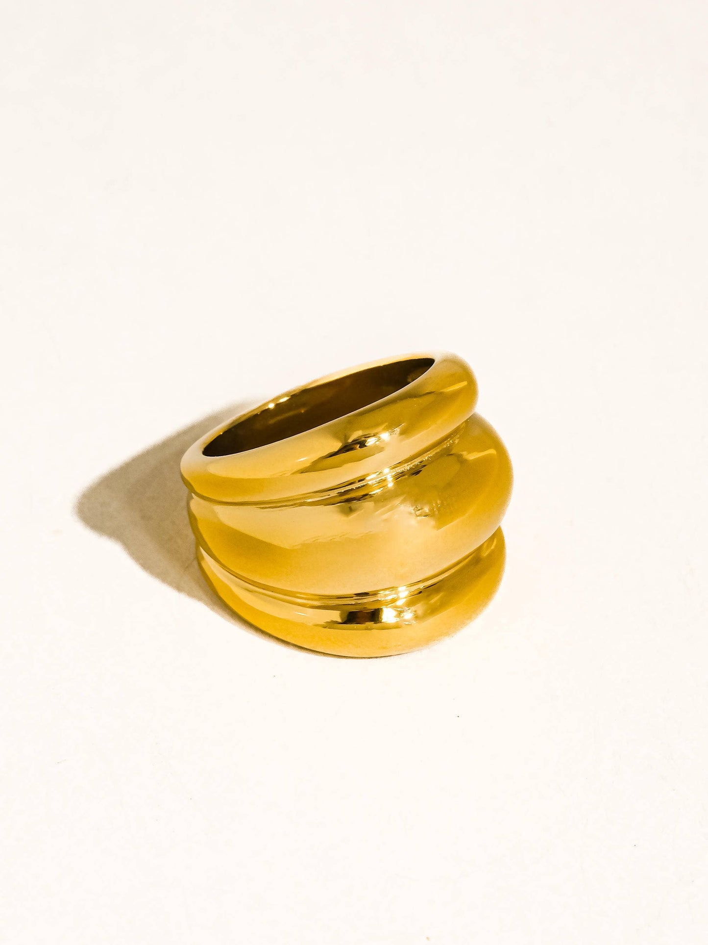 Layered Triple Dome Ring