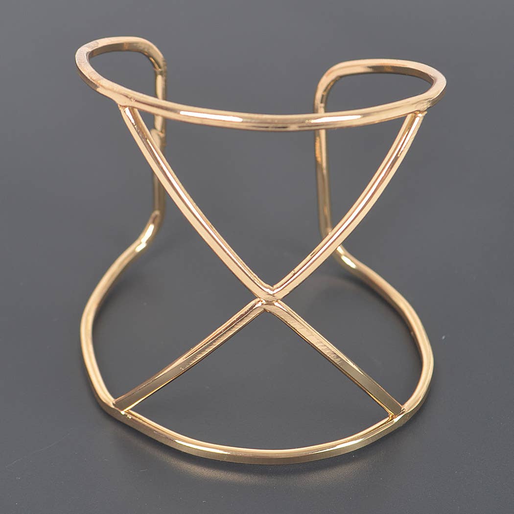 Gold Wire Goddess Cuff