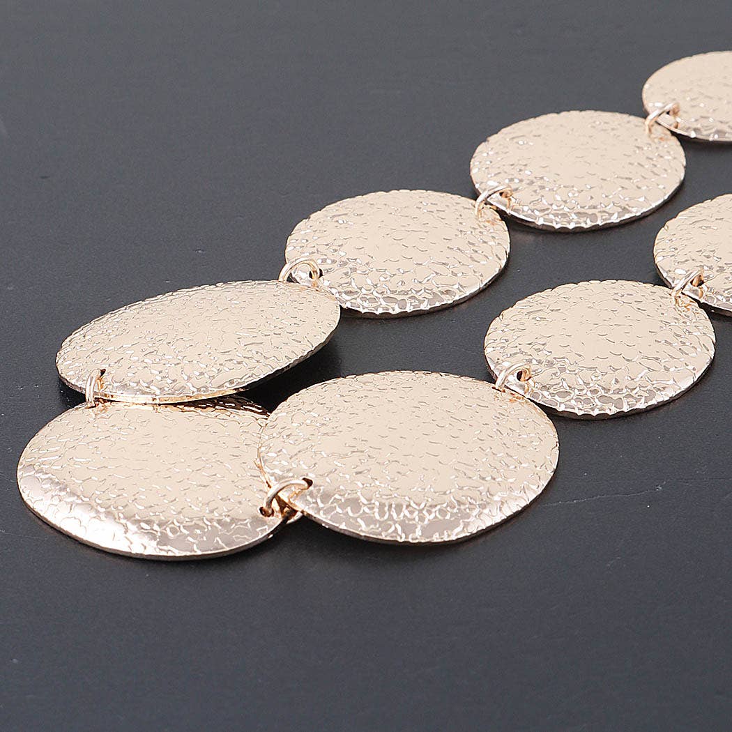 Hammered Charm Necklace