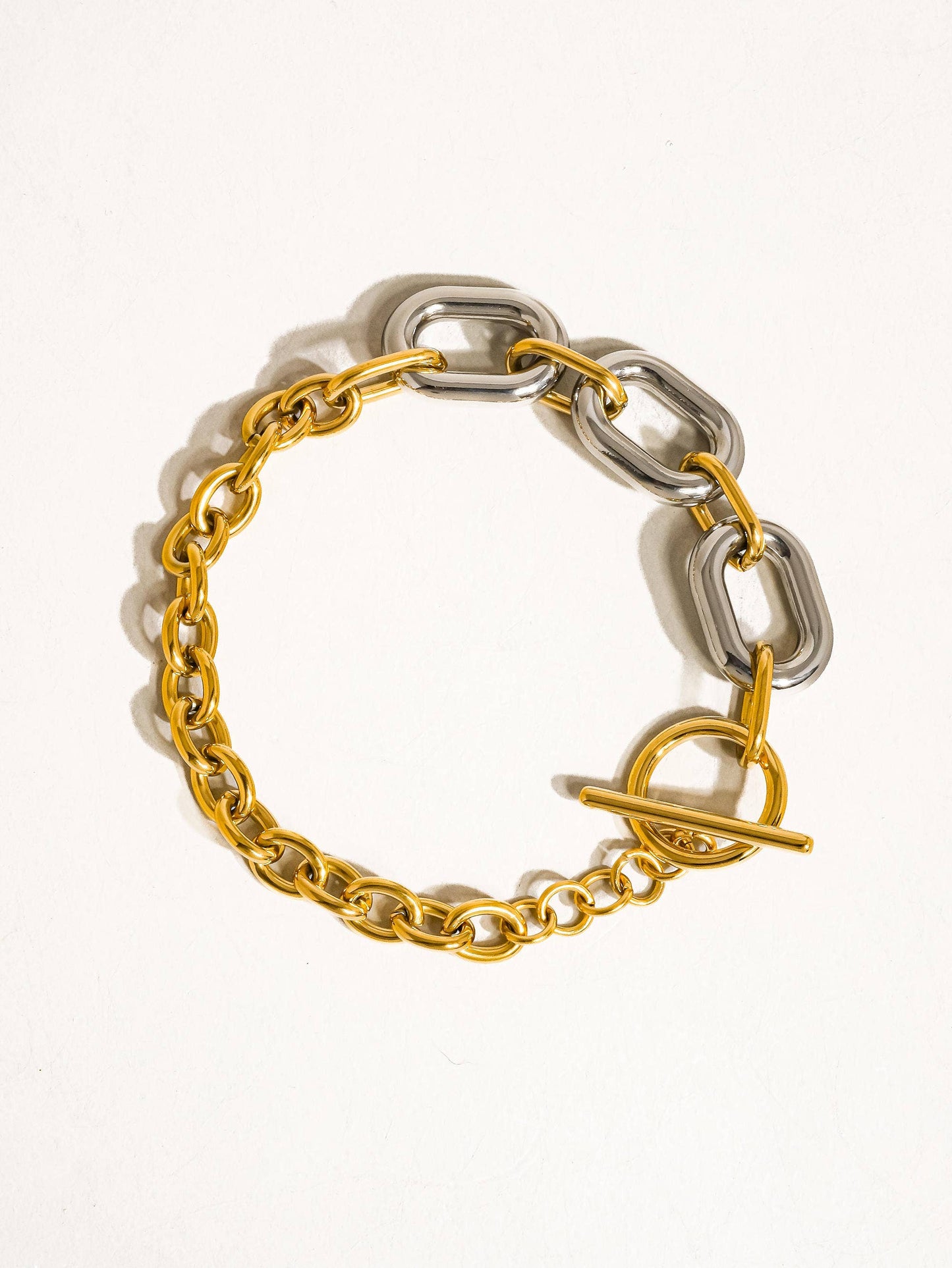 Gilded Halo Chain Bracelet