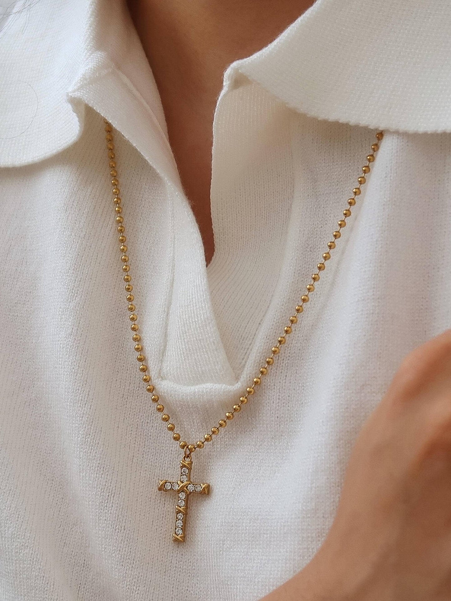 Verona Crystal Cross Pendant