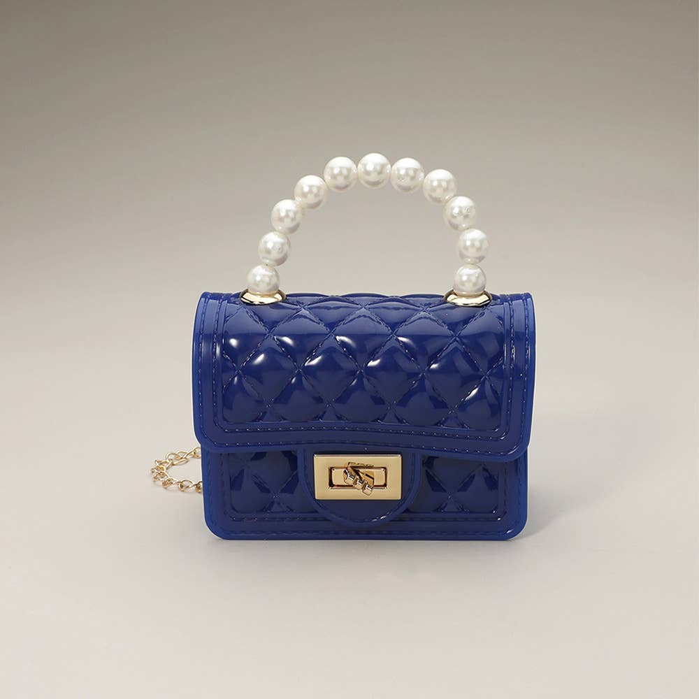 Pearl Handle Mini Jelly Crossbody Bag