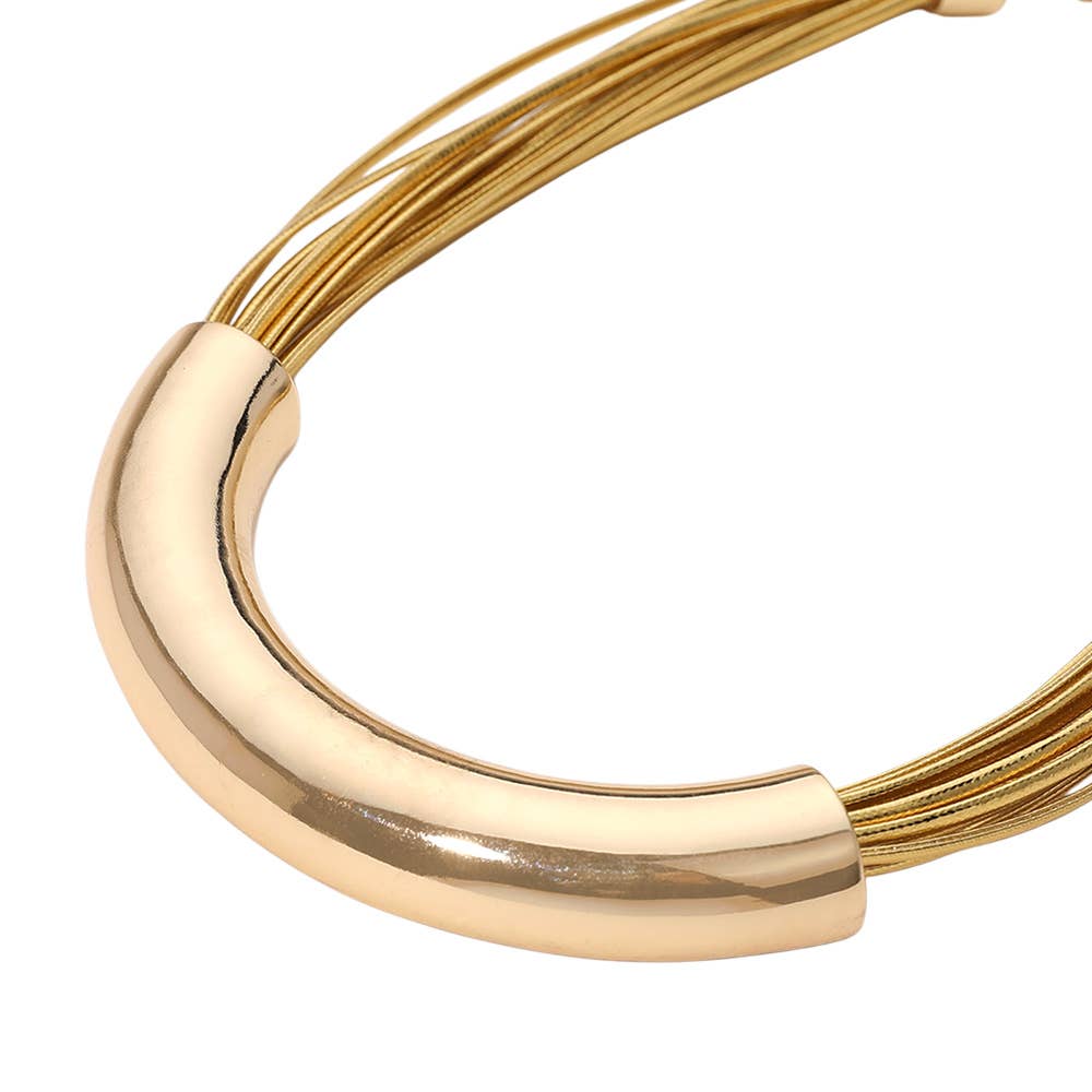 Layered Luxe U-Plate Necklace