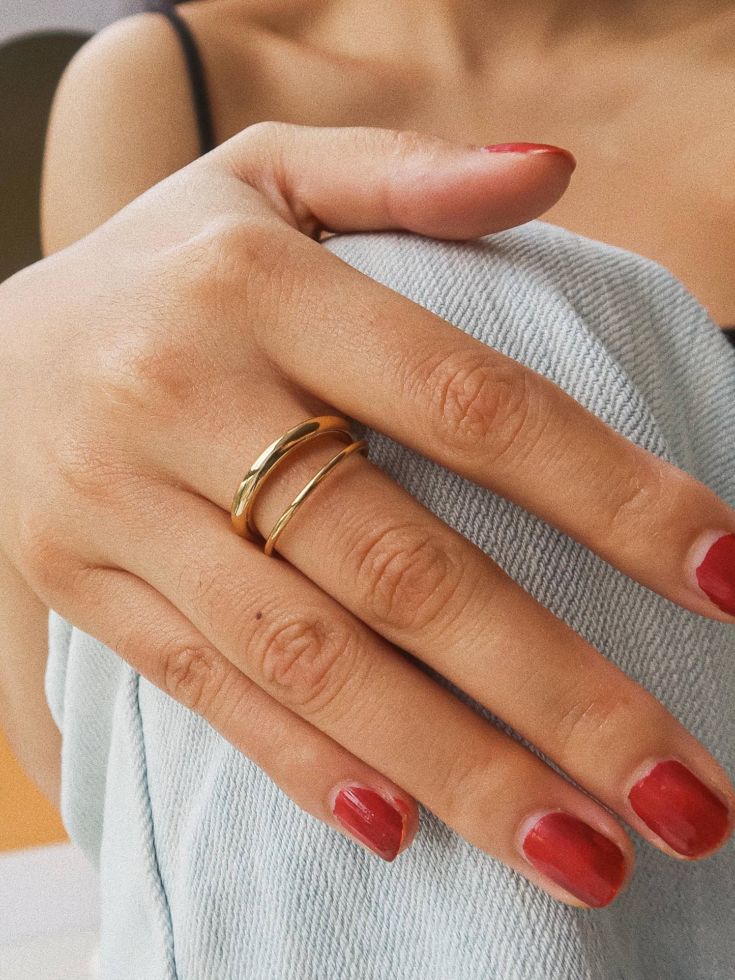 Lèvres Double Band Ring