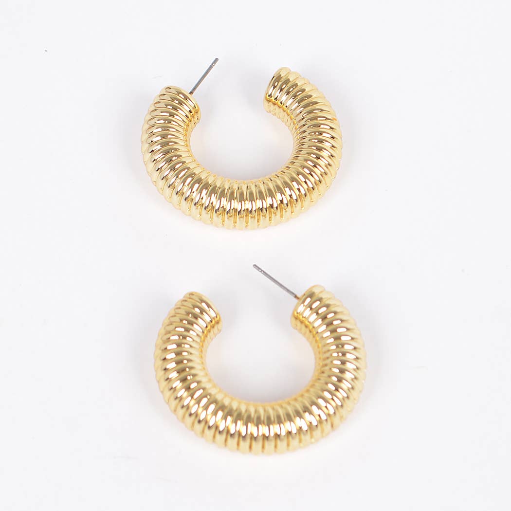 Zahara Coil Hoops in Gold & Silver