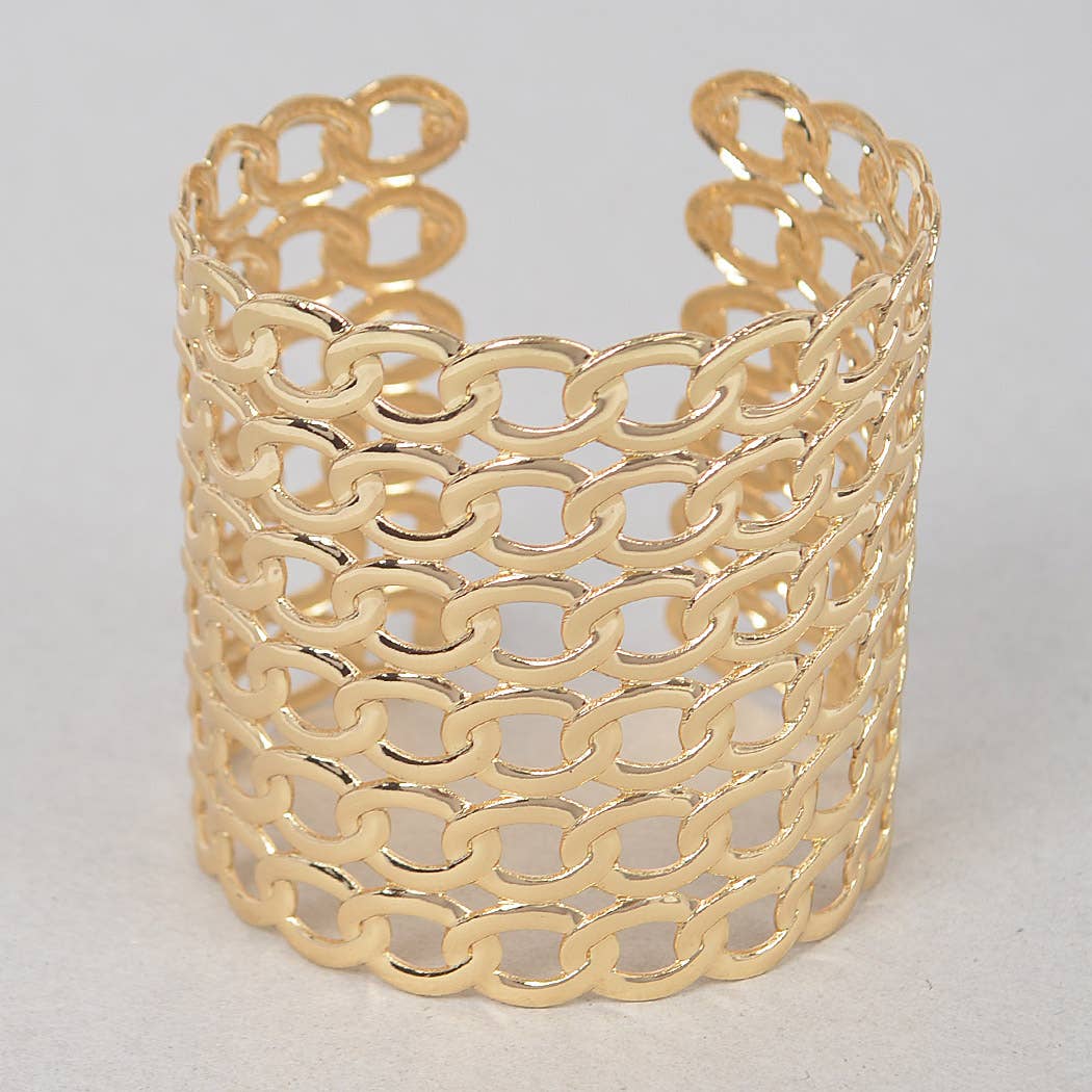 The Valencia Wide Chain Cuff