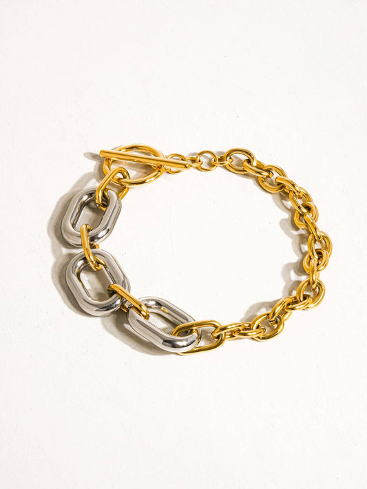 Gilded Halo Chain Bracelet