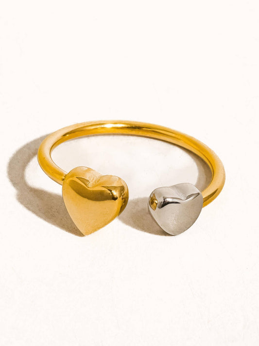 Two Hearts One Beat Ring