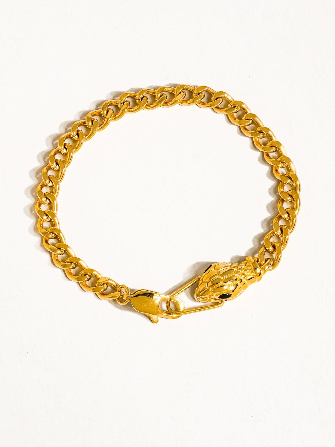 Serpent Head Link Bracelet